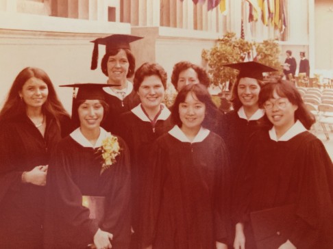 Photo: Keith Gockel  SWE members, Class of 1977, at their graduation