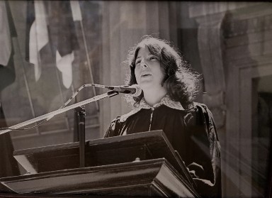 hoto: Peg Skorpinski  Charlotte Tyson, the second president of SWE at Berkeley, 1976 student speaker for the College of Engineering commencement held in Berkeley’s Greek Theater